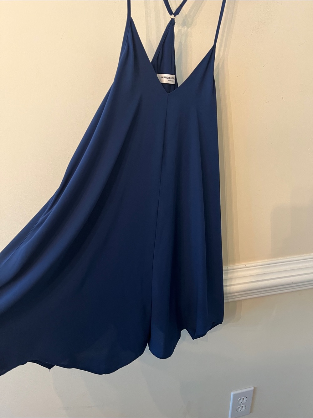 AMANDA UPRICHARD Blue Romper Size S - Picture 3 of 4